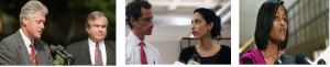 Clinton and Sandy Berger, Huma Aberden and husband Anthony Weiner, Cheryl Mills